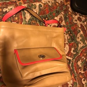 100% genuine leather Coach handbag